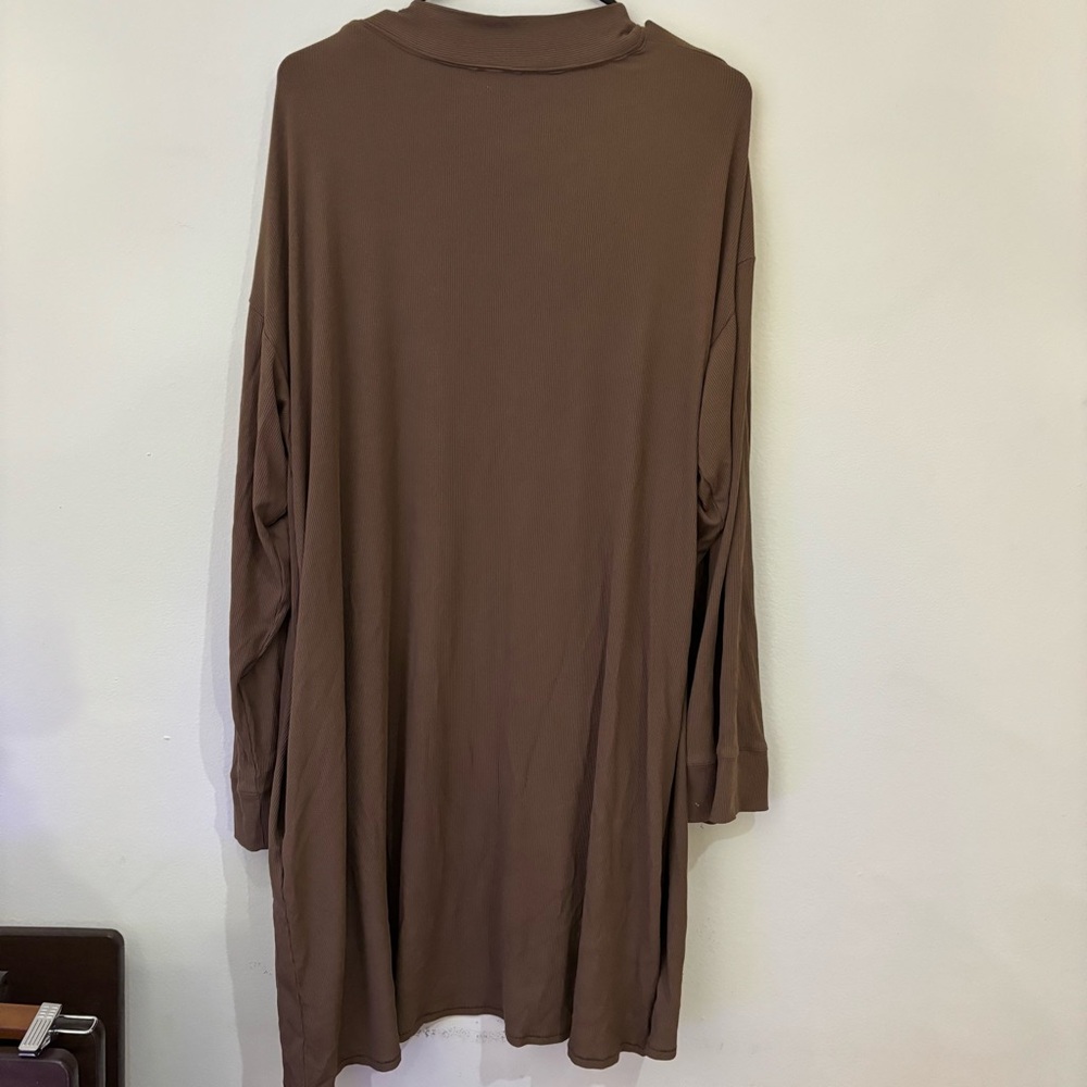 NWT SKIMS Ribbed Brown Cardigan - Picture 3 of 5